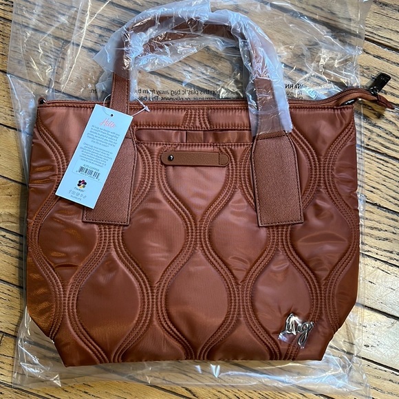 Lug Alto Convertible Tote/Crossbody Bag in Copper Brown NWT - Picture 11 of 11